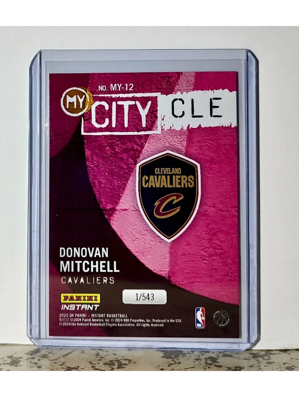 Donovan Mitchell 2023-24 Panini NBA #12 MyCity Basketball Card Caveliers 1/543